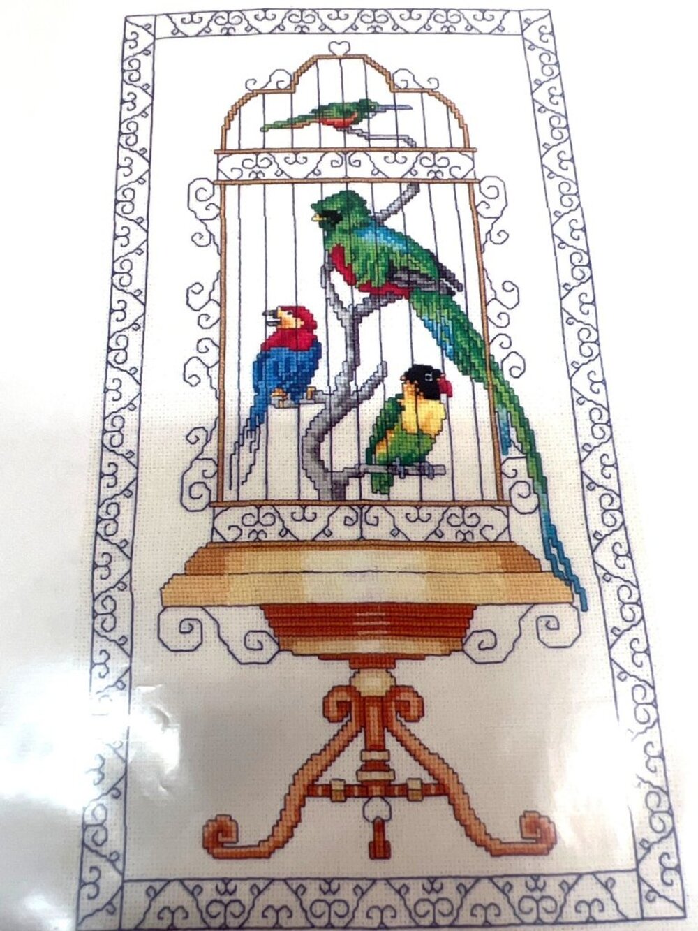 The Bird Cage Counted Cross Stitch Pattern By Mike Vickery